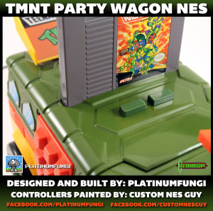 tmnt tmht party wagon nes nintendo turtle van teenage mutant ninja turtles tortugas hero platinumfungi custom guy jared guynes retro retrogaming 80s