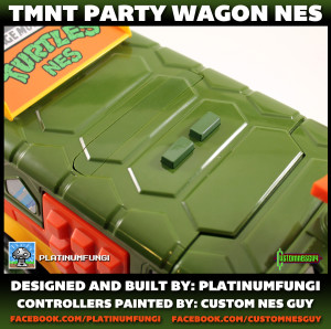 tmnt tmht party wagon nes nintendo turtle van teenage mutant ninja turtles tortugas hero platinumfungi custom guy jared guynes retro retrogaming 80s